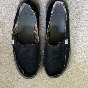 Sanuk Black Casual Slip-Ons